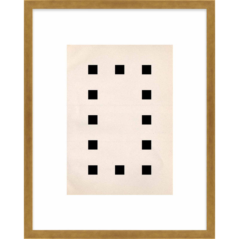 Construction 2 Print by Eleni Psyllaki For Paradissi Digital Art, 25" H x 20" W  x 1.25" D, Gold Framed