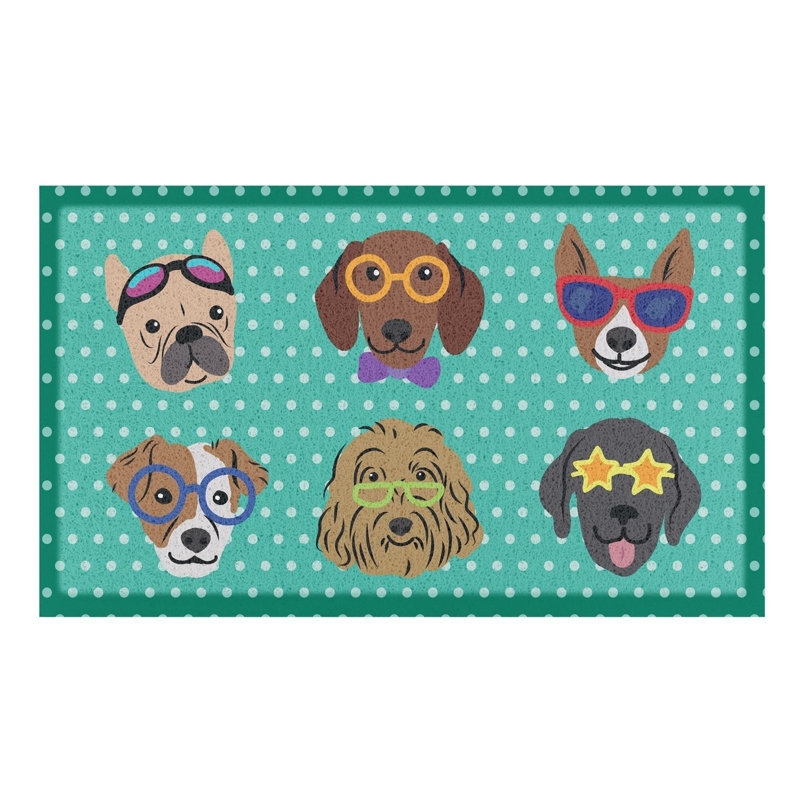 Non-Slip Polka Dots Doormat