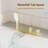 Doux Waterfall Deck-Mount Bathtub Filler Faucet with 2-Fuction Handheld Shower and Diverter-110220859
