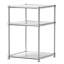 Étagère de rangement modulaire à 3 niveaux, étagère ouverte en panneau de fer galvanisé pour le salon, la chambre à coucher, le bureau, la salle de bain et la cuisine