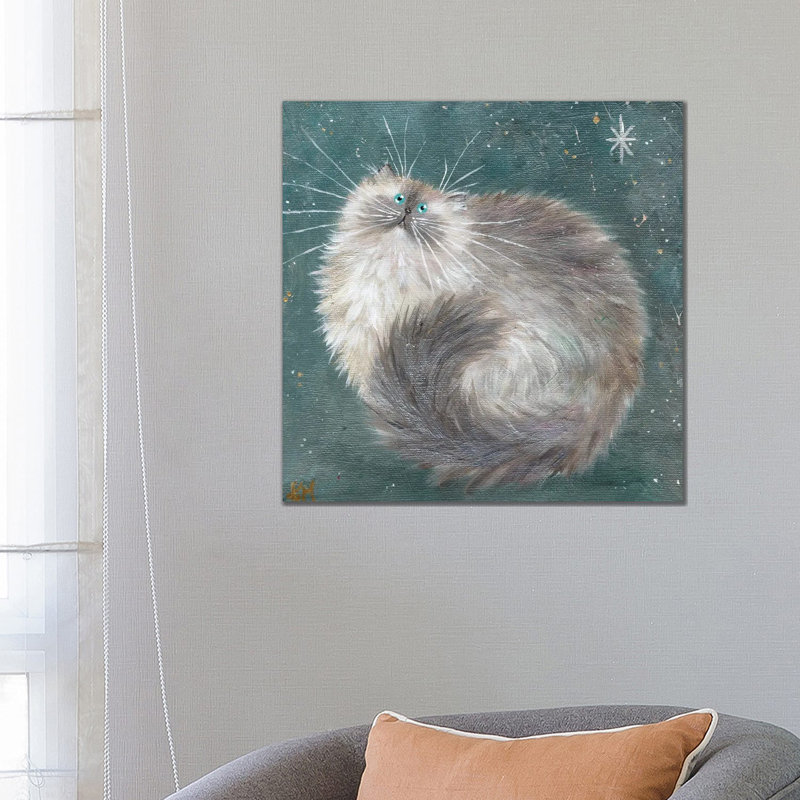 Silverpoint On Teal by Kim Haskins - Wrapped Canvas Gallery-Wrapped Canvas Giclée, 66.04 cm H x 66.04 cm W x 3.175 cm D