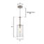 Luminaire suspendu cylindrique 1 lumière Fishbein