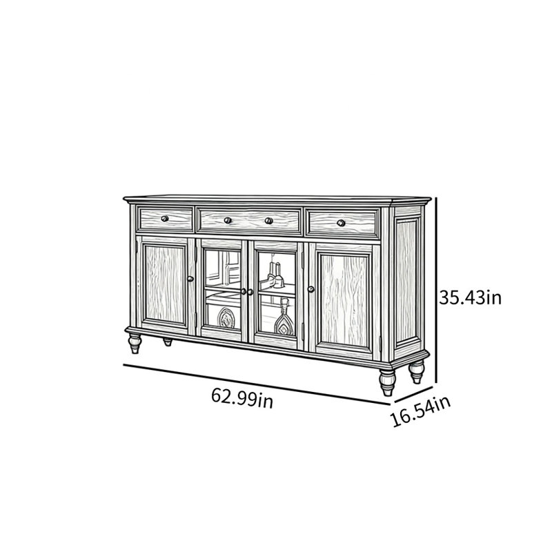 Armoire d'appoint multifonctionnelle avec rangement