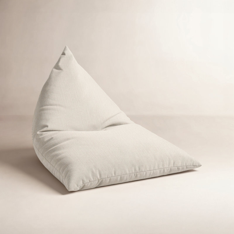 Sunbrella® Outdoor Friendly Bean Bag Lounger, Ivory 100% Acrylic