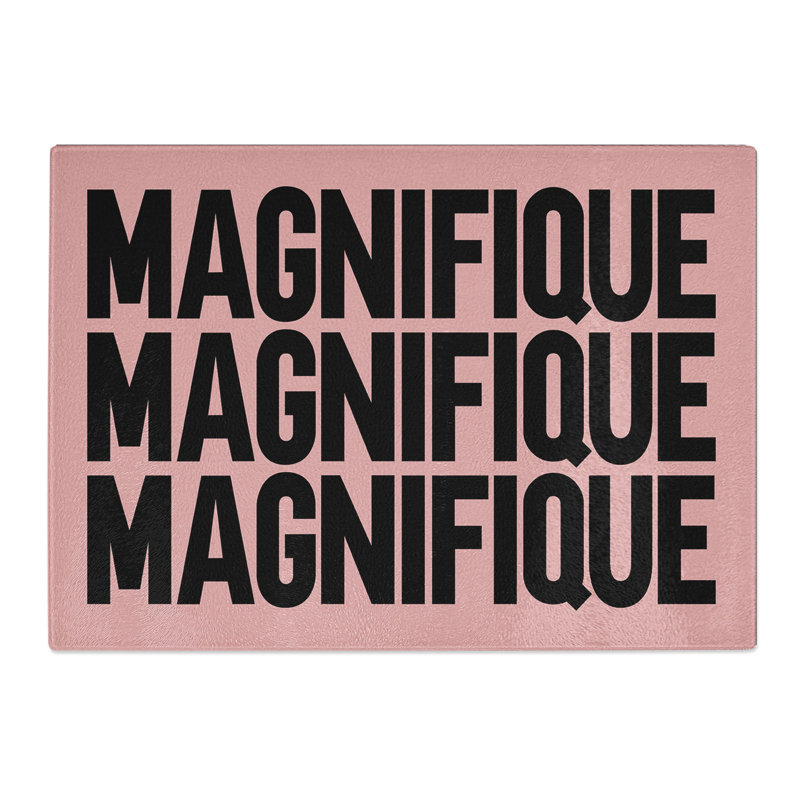 Magnifique Typography Chopping Board, 20cm W x 28.5cm L