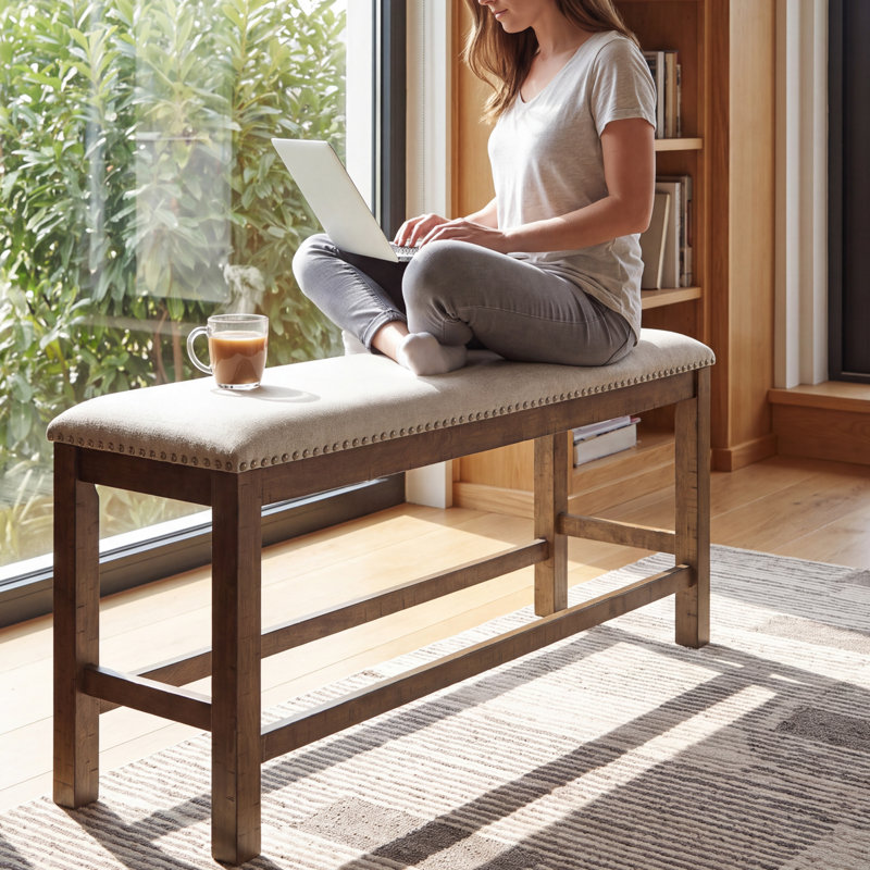 Hangyul Polyester Upholstered Bench