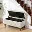 Banc de rangement repose-pieds avec garniture de rivets et support de charnière encastré-1952384721