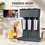 Cafetière électrique 375 W avec 3 têtes, 3 vitesses et 3 tasses en acier inoxydable
