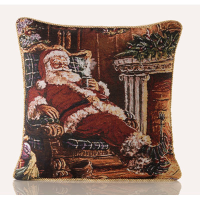 Roy Red Square Throw Pillow Cover