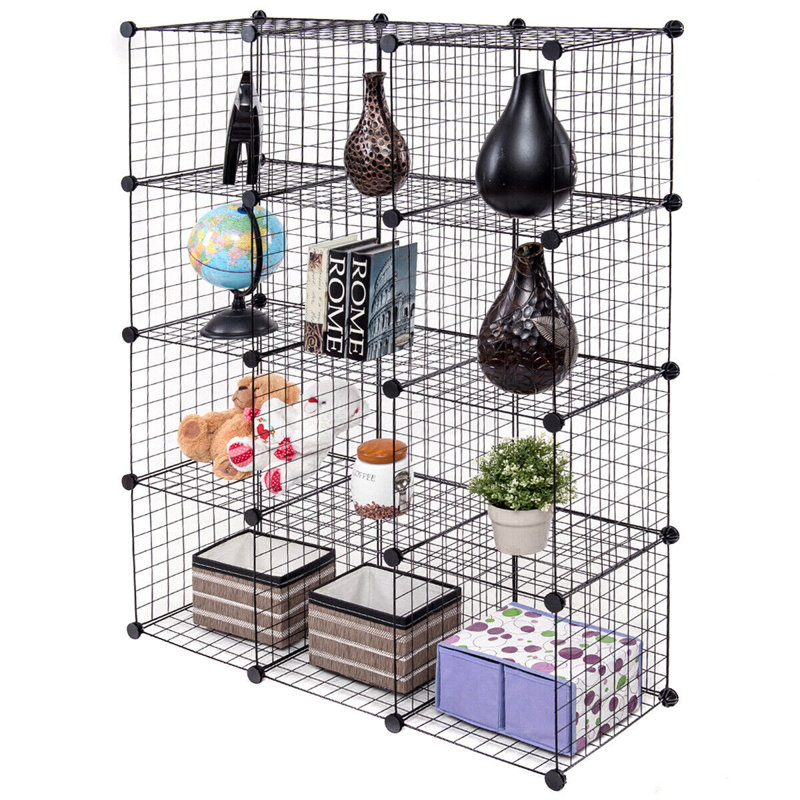 145cm H x 110cm W Iron Cube Bookcase
