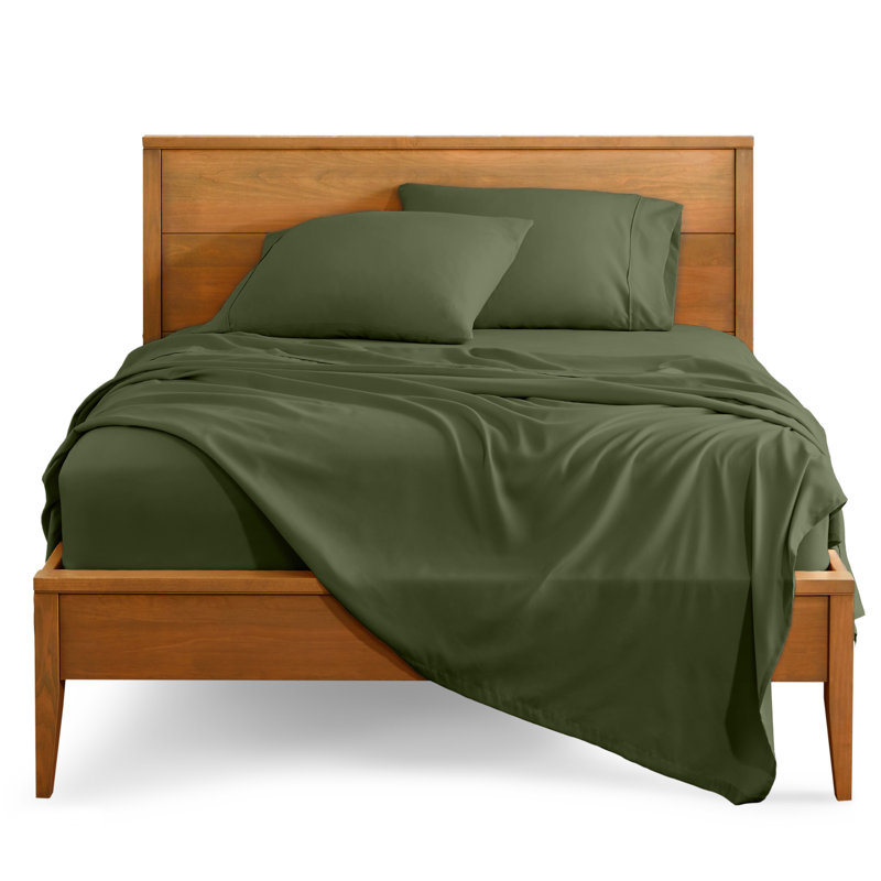 Bare Home Ultra-Soft Microfiber Sheet Set, Twin XL Sheet Set + 1 Fitted Sheet + 1 Pillowcase, Cypress