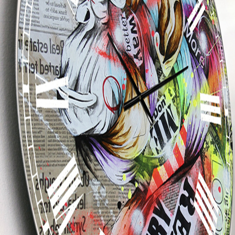 Horloge murale moderne surdimensionnée Visionary 2, Petit