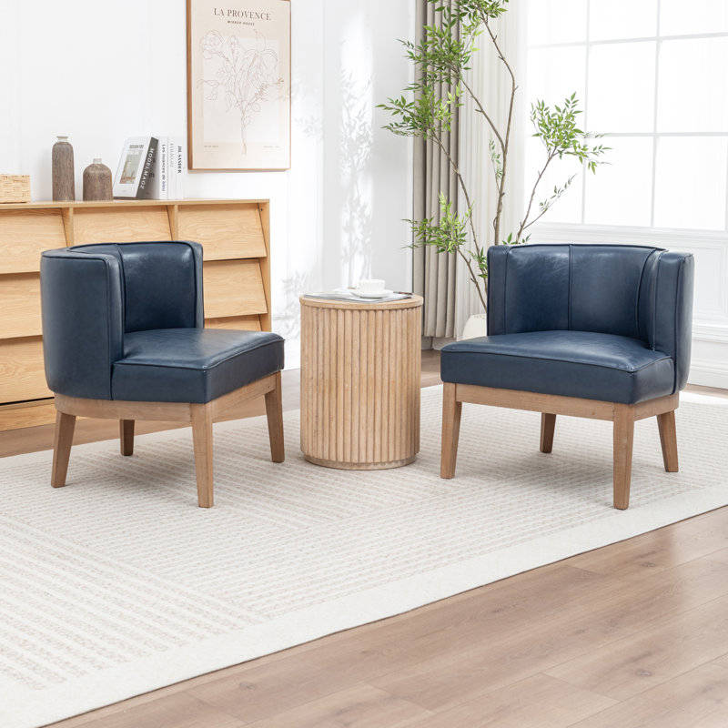 Fauteuil demi-tonneau Karoll, Marine