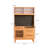 39.37"Solid Wood Pine Brown Sideboard