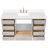 Cambridge 66.25'' Single Bathroom Vanity with Carrara Quartz Top-122093