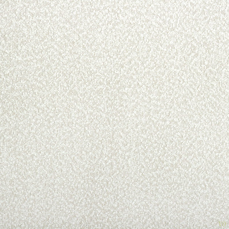 Grand lit plateforme tapissier Boucle, White, Queen