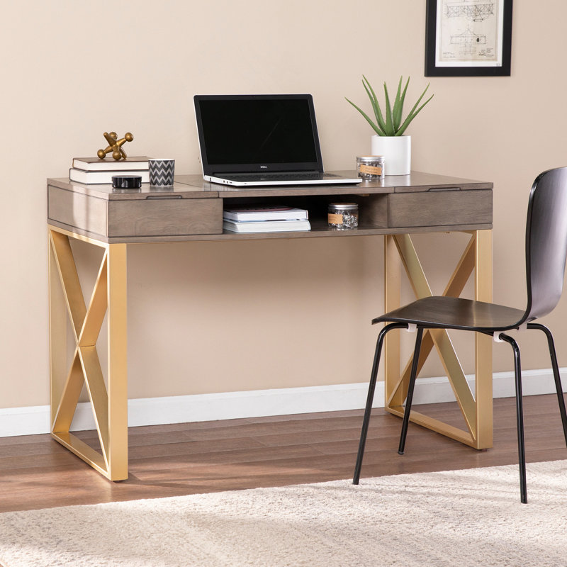 Bureau à deux tons avec rangement