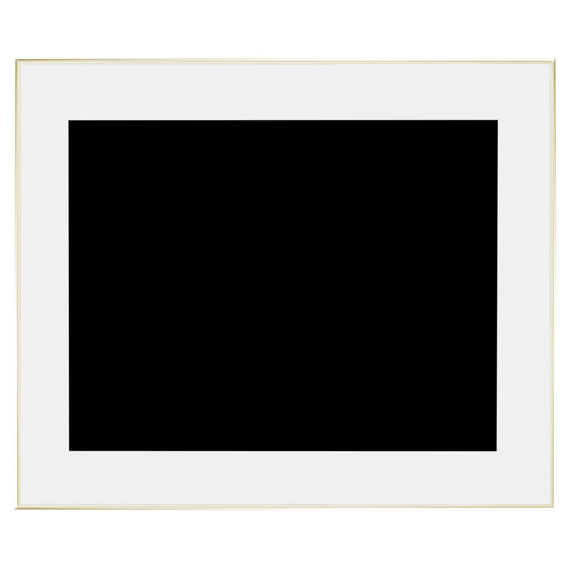 Cadre photo Kim métal doré 10X12, H 12,2 po x l 10,23 po x P 1,48 po
