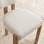 Ensemble de 2 chaises de salle à manger rembourrées modernes en bois d'hévéa, chaises d'appoint de cuisine ergonomiques pour petits espaces-131372127