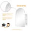 Armoire à pharmacie avec miroir encastré et fixation en surface Dake-1483968601-1485671591