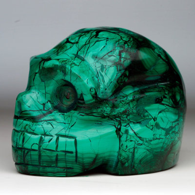 Malachite Skull