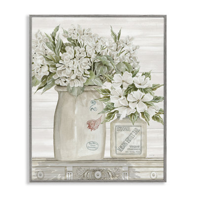 Alluring Florals Classic Country Ceramic Jars - Graphic Art