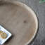 Grande table d'appoint 23 po blanche vieillie