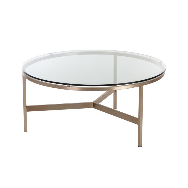 FLATO COFFEE TABLE - ANTIQUE BRASS - Gold