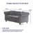 FX 63.5" Modern Design Chesterfield Sofa, Velvet Sofa Button Design Living Room Sectional Sofa, Button Tufted With Nail Design Arms With 2 Pillows, Upholstered Fabric And Wood Legs-2120087220