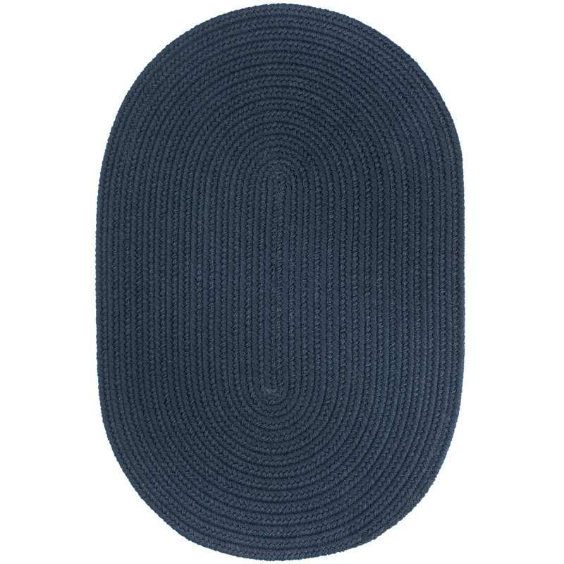 Smyth Hand Braided Synthetic Rug, Oval 2' x 4'