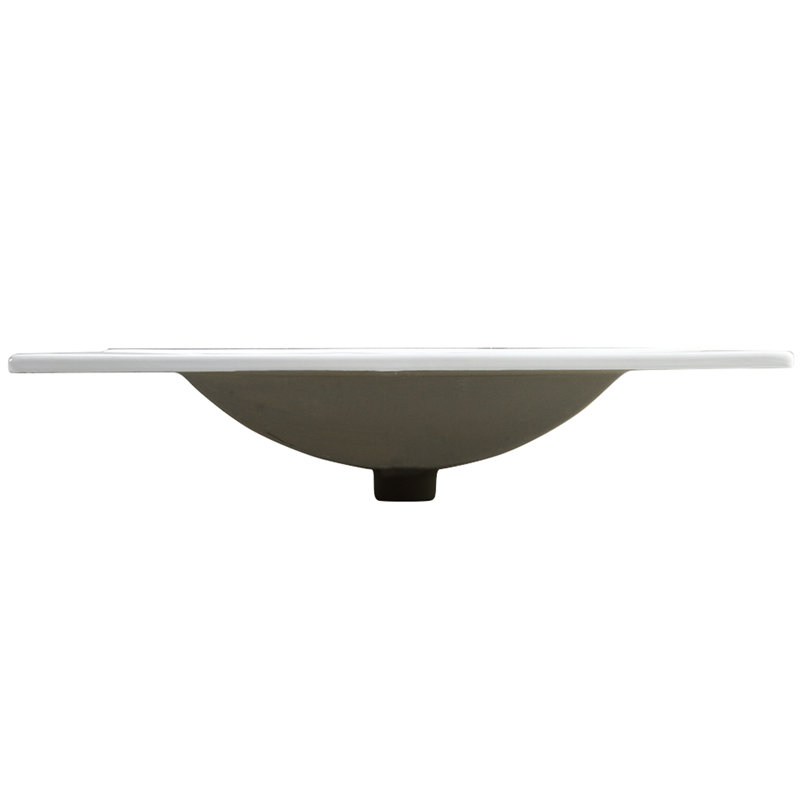 Lavabo de meuble-lavabo en céramique 30 po - 18,39 po x 7,16 po 29,61 po, 29,73 lb, blanc, installation rapide, finition fine, blanc, l 18,39 po, H 7,16 po, méthode sans effort