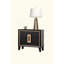 Mobilier de chambre à coucher contemporain avec table de chevet 1 pièce