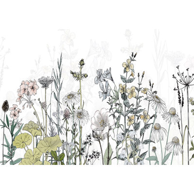 Peel & Stick Floral Wall Mural - Meadow Of Memories