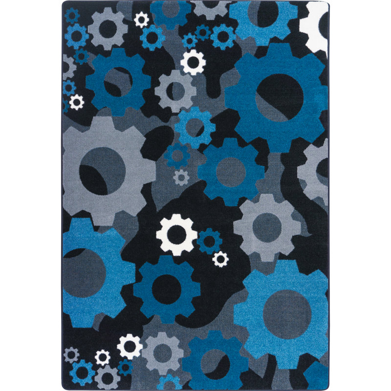 Tapis Shifting Gears par Joy Carpets, Rectangle 3 pi 10 po x 5 pi 4 po