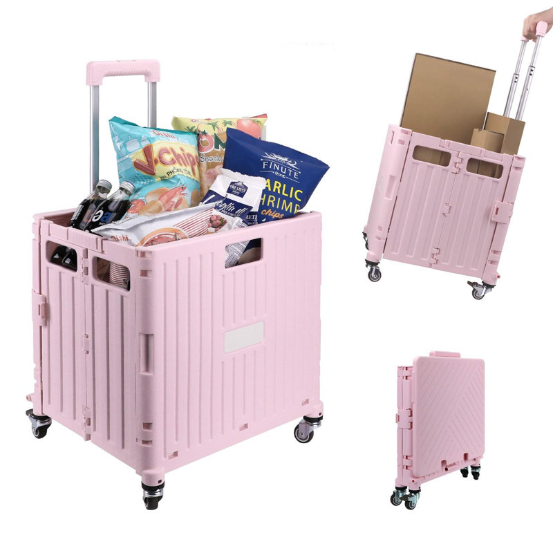 43cm H x 38cm W Utility Cart, Pink