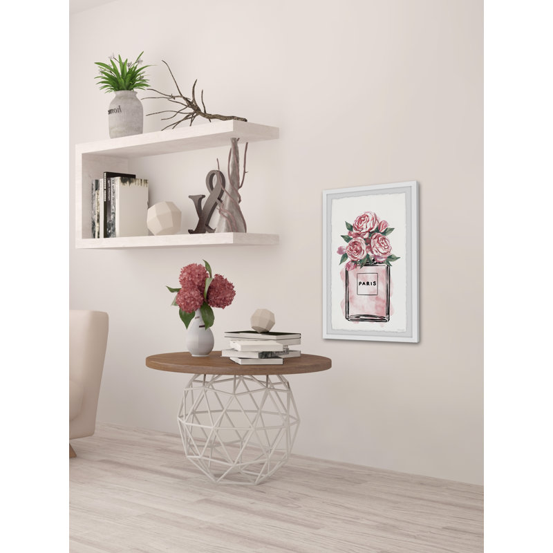 Floral Perfume by Marmont Hill - Single Picture Frame Painting, 30cm H x 20cm W