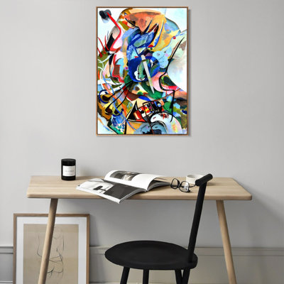 Encadré sur toile, estampe numérique, série Art # 25 par Wassily Kandinsky Wall Art Living Office Home Decorations