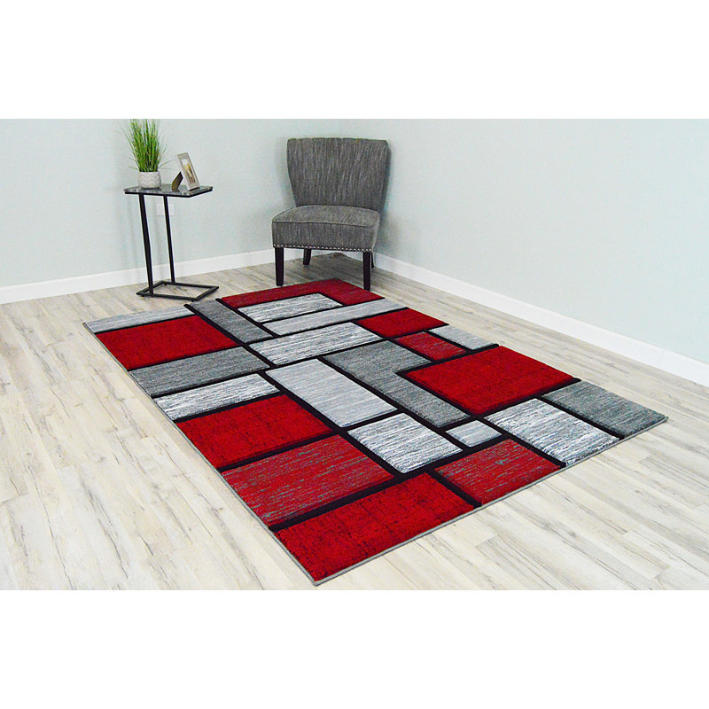 Mccampbell Performance Geometric Indoor Rug, Rectangle 5' x 8'