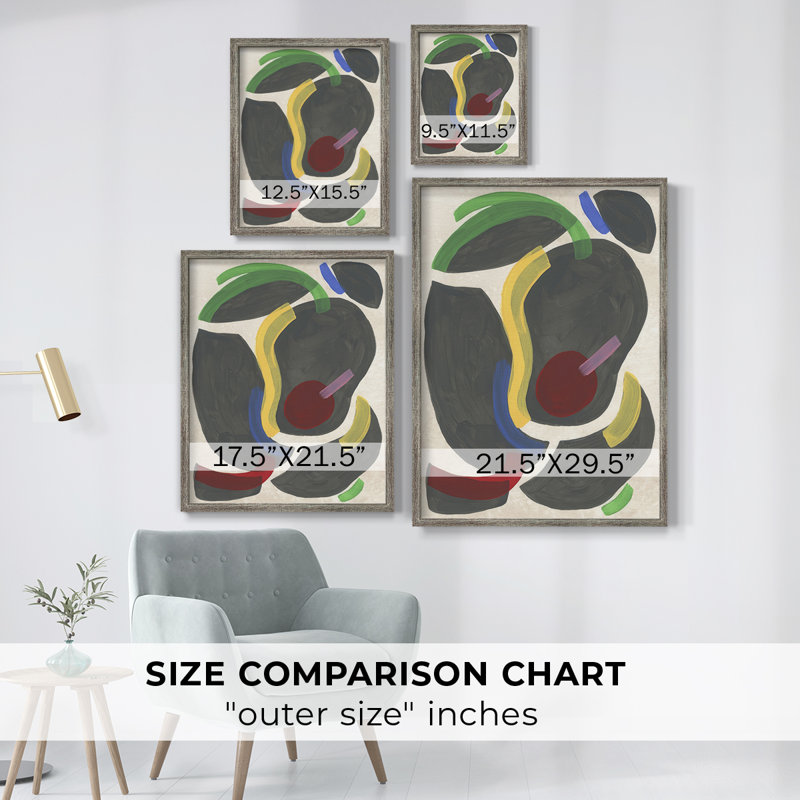 Canasta IV Framed Print - Solid Wood, 11" H x 9" W