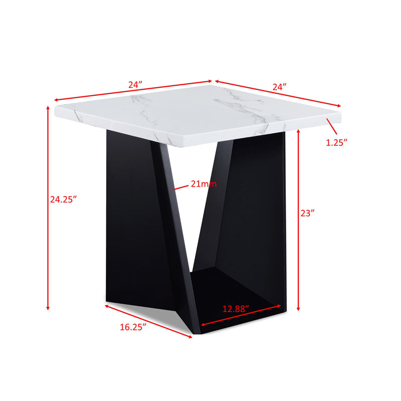 Ensemble de table basse moderne et moderne 3 pièces