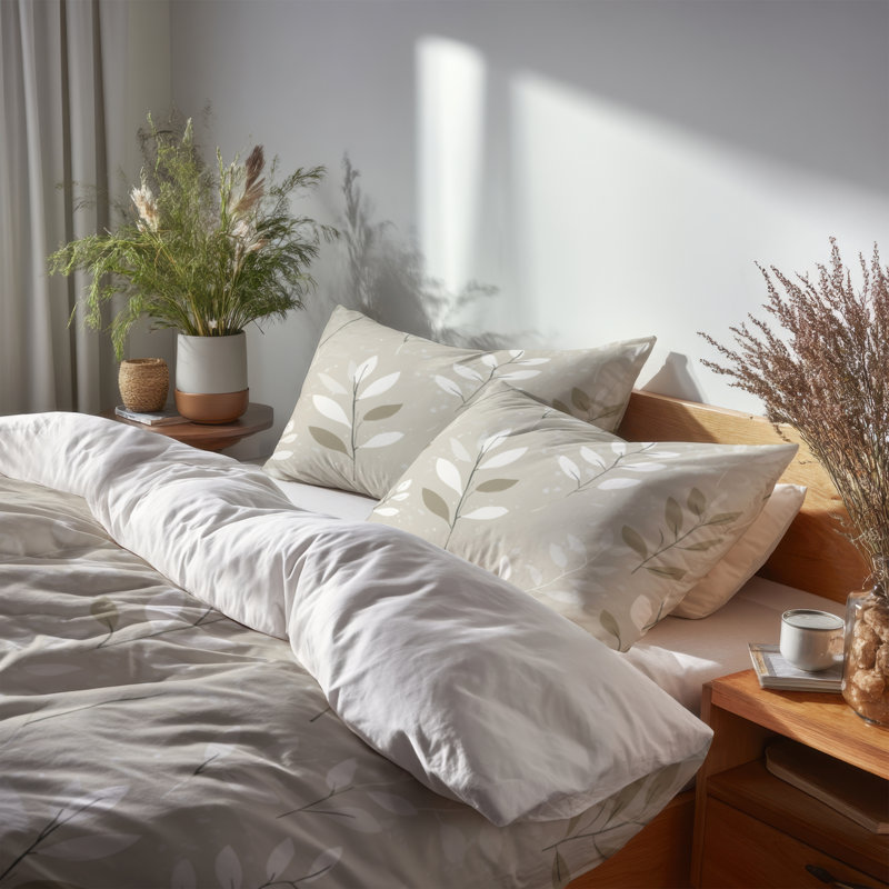 Ensemble de housse de couette et coussin décoratif Country Mute, Housse de couette très grand et 2 très grandes t