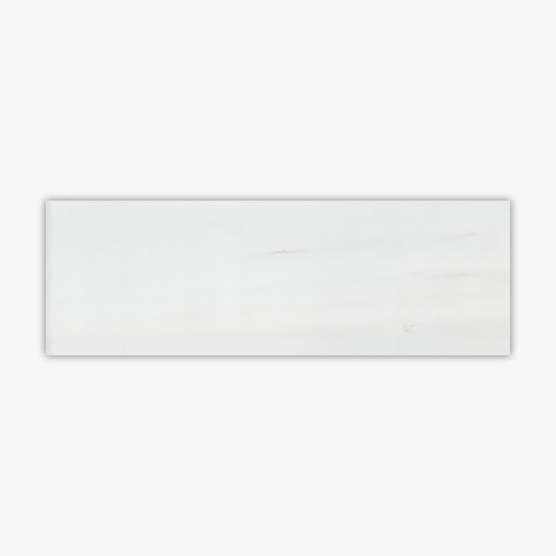 Carreau de marbre et plancher 4 po x 12 po Bianco Dolomiti