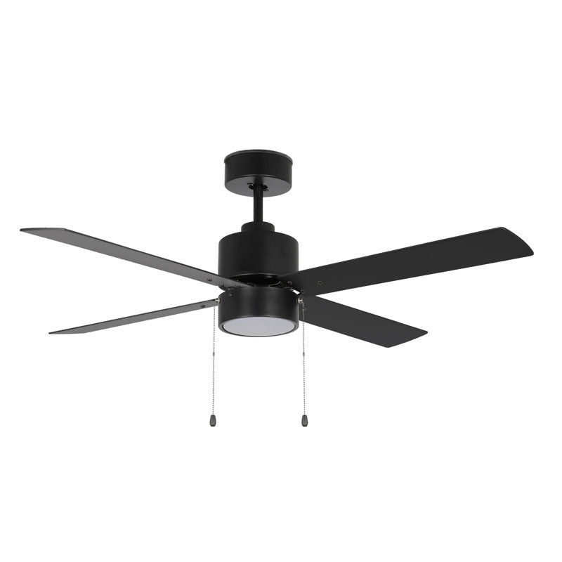 Ventilateur de plafond 52 po Vento, Noir, Matte Black