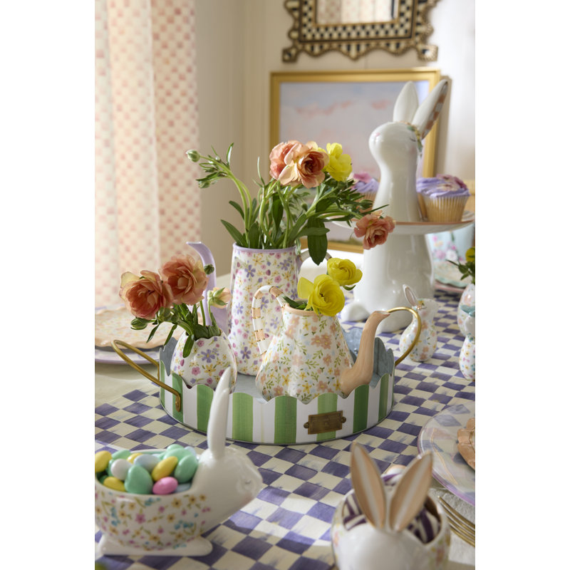 Posie Patch Ceramic Egg Vases