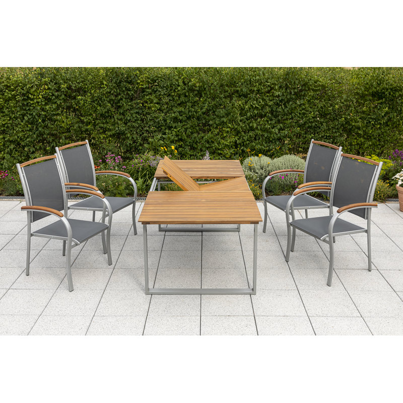 Nordquist 4 - Person Patio Dining Set Rectangular Table