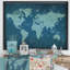 «Slate World Map II», reproduction d'impression sur toile-51145396-51145404
