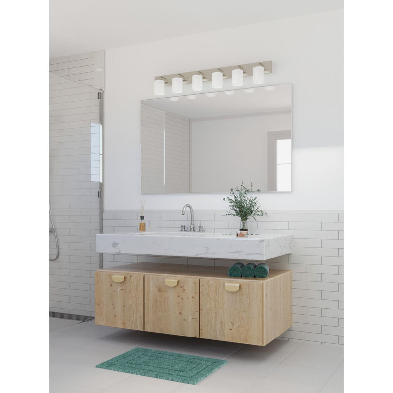 Baldassarre 6 - Light Dimmable Vanity Light, Brushed Nickel