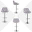 Dequawn Swivel Upholstered Adjustable Height Counter Stool with Metal Frame-1303487673
