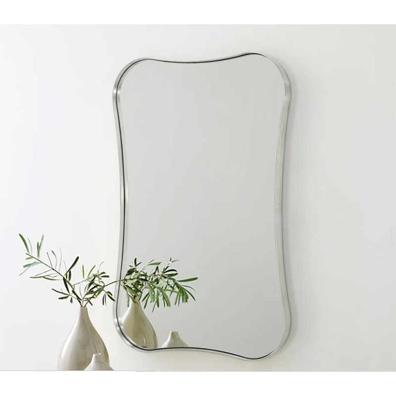 Miroir de salle de bain 20 po x 30 po, Nickel brossé