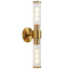 Luminaires de salle de bain Modern Gold Modern - Appliques murales avec abat-jour en verre fileté